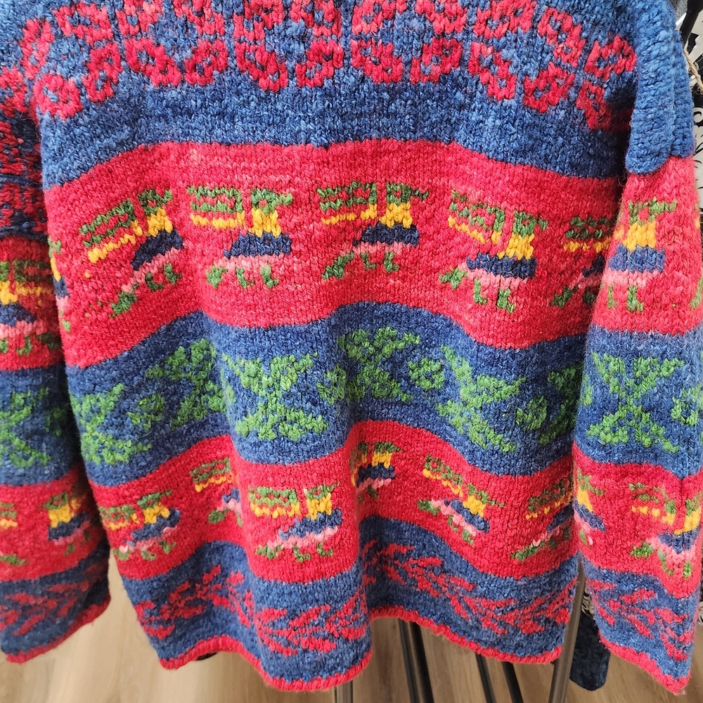 Express Multicolor Patterned Sweater - image 4